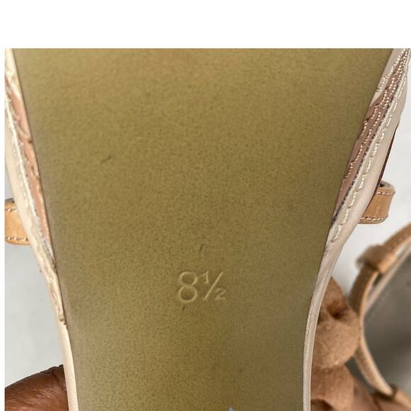 Kelsi Dagger  Hania strappy platform heels with flower embellishment sz 8.5 - Picture 10 of 12